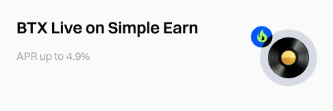BTX Live on Simple Earn, APR up to 4.9%